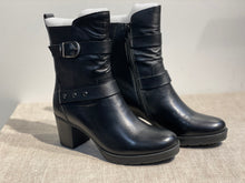 Lataa kuva Galleria-katseluun, Josef Seibel nilkkuri musta ( solki ja niitti somisteet )