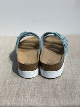 Lataa kuva Galleria-katseluun, Scholl työkenkä vaaleansininen 3 remmiä