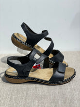 Lataa kuva Galleria-katseluun, Rieker sandaali musta