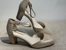 Lataa kuva Galleria-katseluun, Tamaris kulta avokkaat nilkkaremmillä